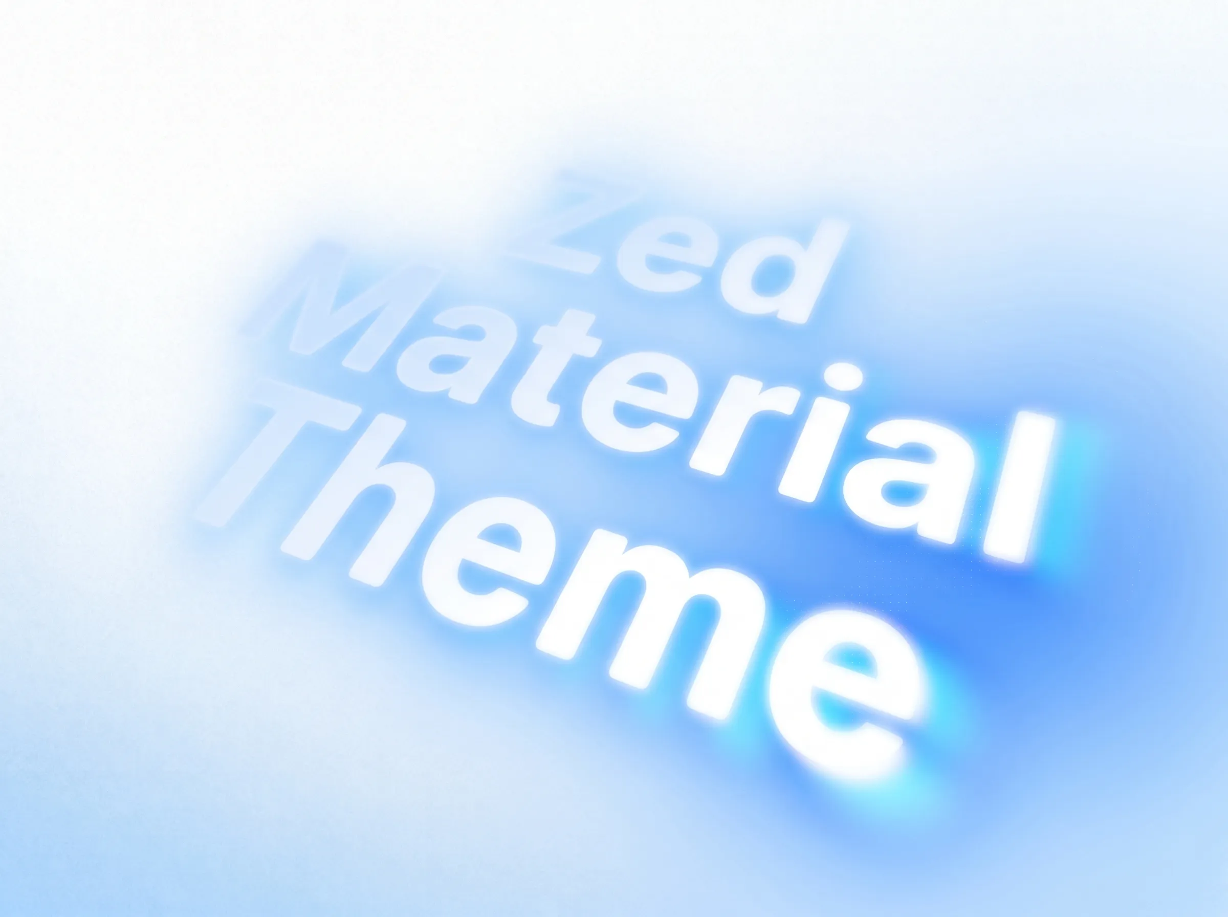 Glowing double chevron for the Zed Material theme